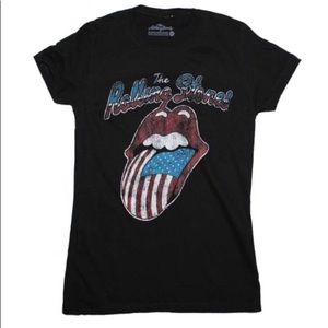 The Rolling Stones black and fitted t shirt